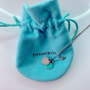 Tiffany’s blue and silver heart charm necklace.